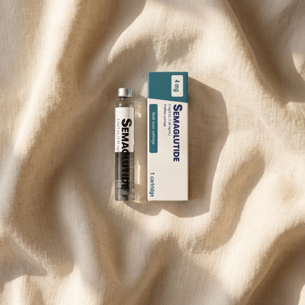 Sealed Sema 12 mg cartridge beside its gold 12 mg carton